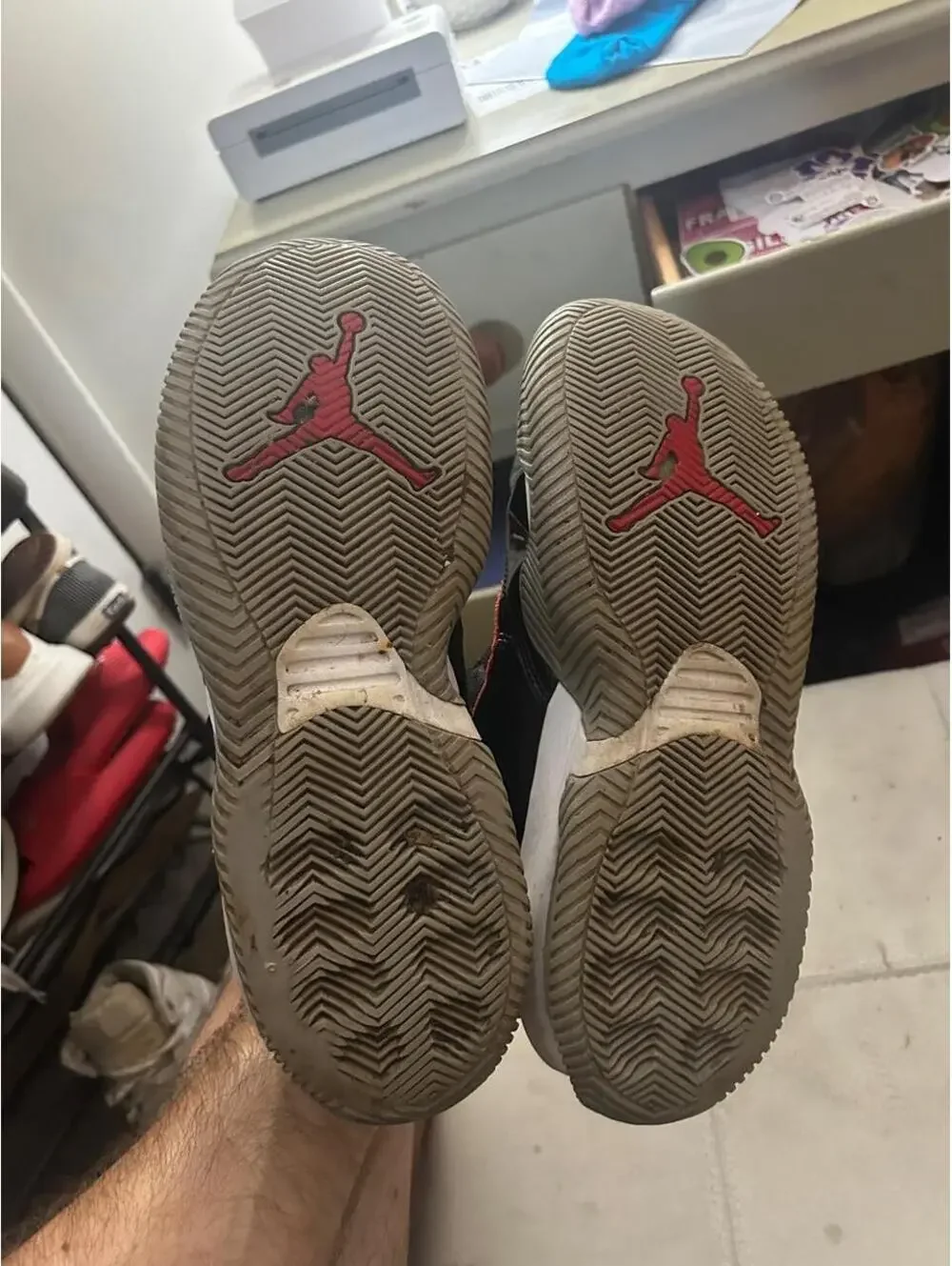 Jordan red accents